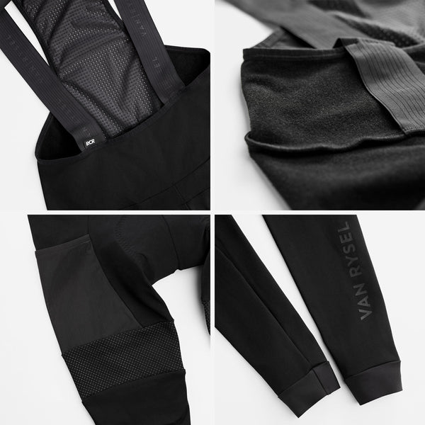 Van Rysel Men's Winter Road Cycling Tights Racer - Black