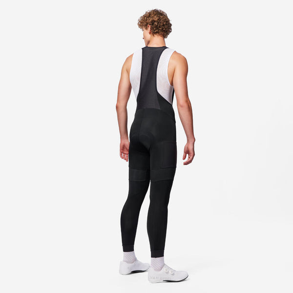 RCR Men's long-sleeved winter cycling shorts for road bikes - black