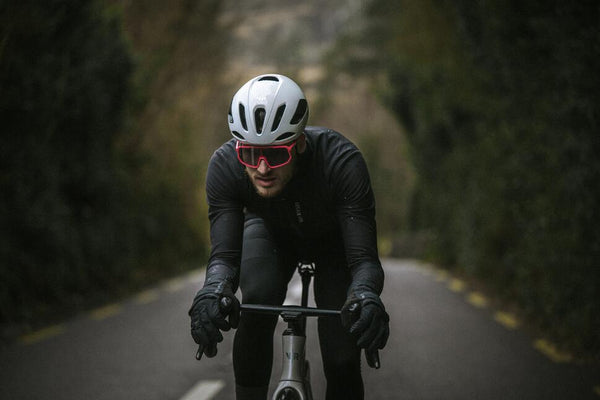 RCR Men's long-sleeved winter cycling shorts for road bikes - black