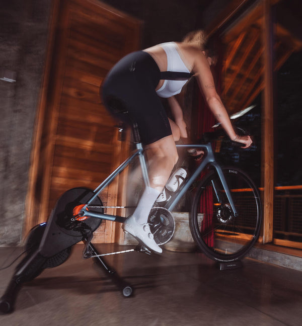 Home Trainer connected with "Zwift Cog and Click", D500