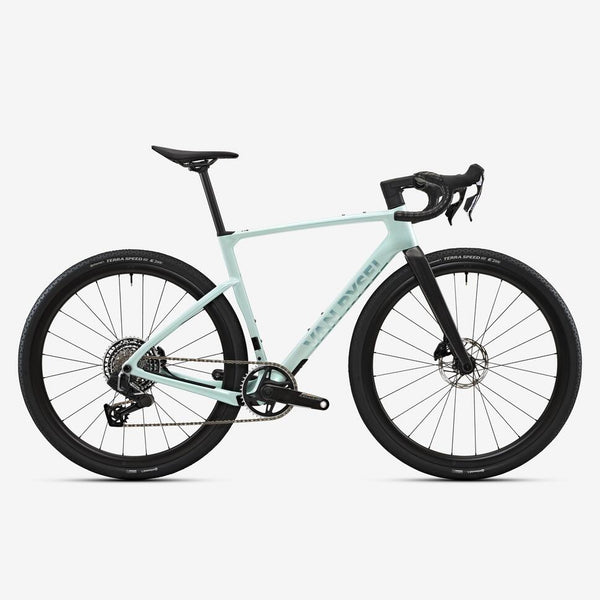SRAM FORCE AXS E1 XPLR Gravel Bike Power Meter RCR-G sky blue
