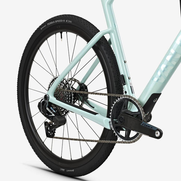 SRAM FORCE AXS E1 XPLR Gravel Bike Power Meter RCR-G sky blue
